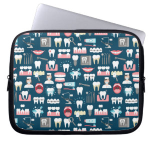 Dental Clinic Office Pattern Laptop Sleeve