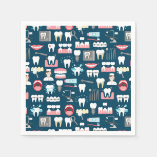 Dental Clinic Office Pattern Napkin