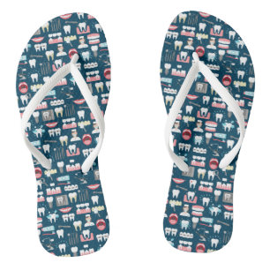 Dental Clinic Office Pattern Thongs