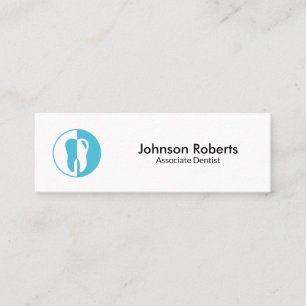 Dental clinic professional dentist minimal mini business card