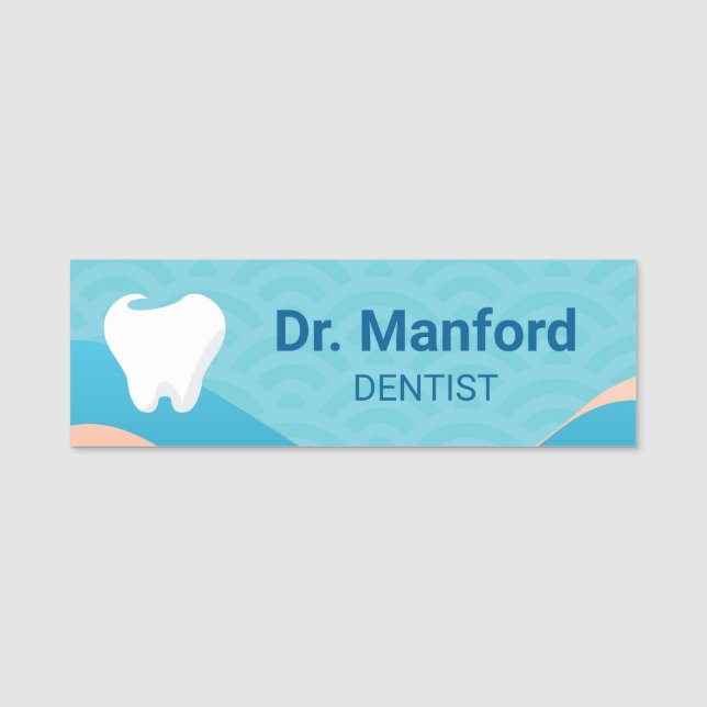 Dental Clinic Staff Name Tag (Front)