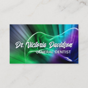 Dental Clinic Tooth Fragment Business Card