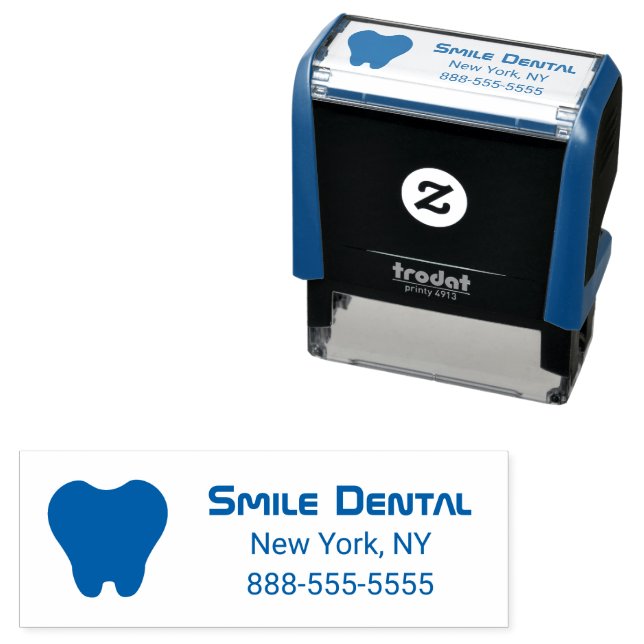 Dental Clinic with Tooth Self-Inking Stamp (In Situ)