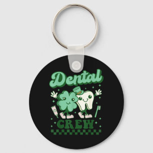 Dental Crew Funny Tooth Dental Dentist St Patricks Key Ring