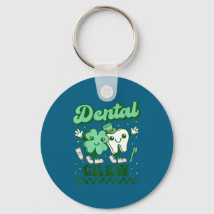 Dental crew funny tooth dental dentist st patricks key ring