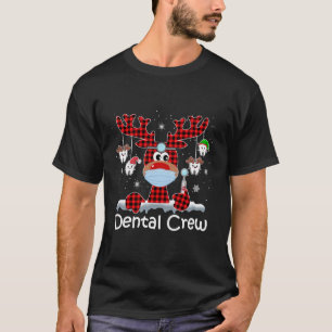 Dental Crew Reindeer And Tooth Christmas 2020 T-Shirt