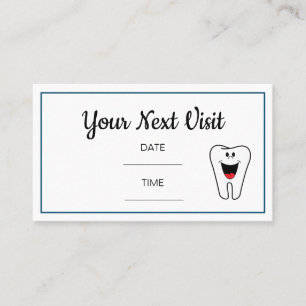 Dental Dentist Appointment Card