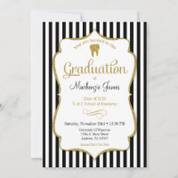 Dental Dentist Hygienist Graduation Announcement