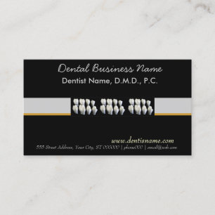 Dental Dentist Oral Care White Teeth Appointment Card