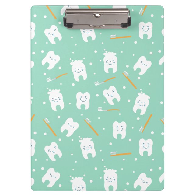 Dental Dentist Teeth Clipboard (Front)