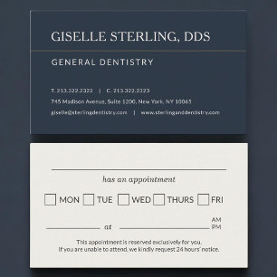 Dental Dentistry Office Appointment Reminder Card