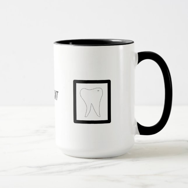 Dental Design, Tooth and Toothbrush Mug (Right)
