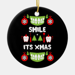 Dental Doctor Xmas Ceramic Ornament