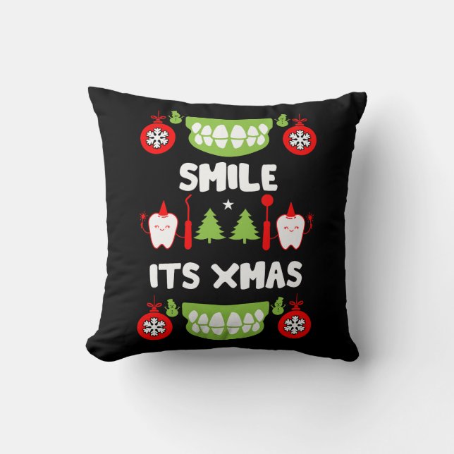Dental Doctor Xmas Cushion (Front)