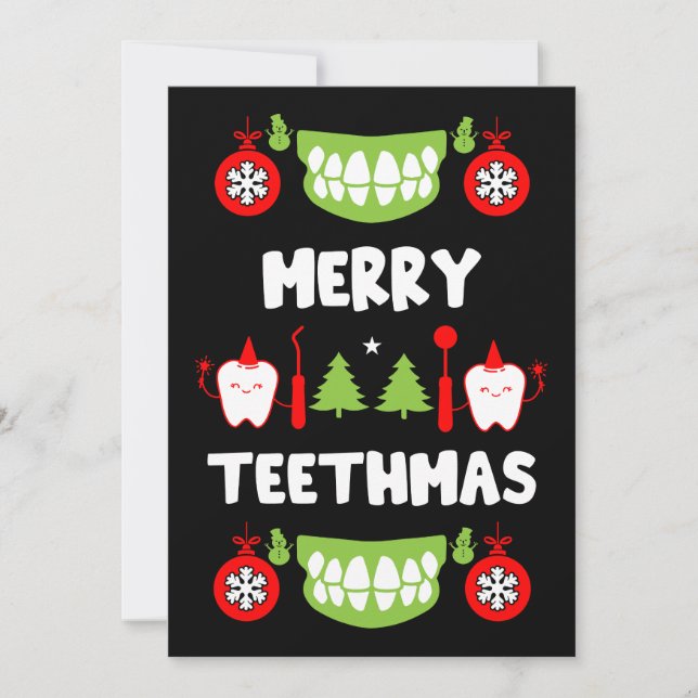 Dental Doctor Xmas Holiday Card (Front)