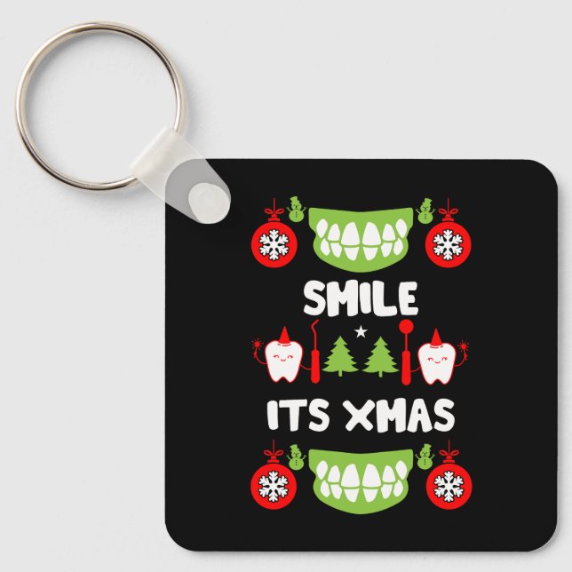 Dental Doctor Xmas Key Ring (Front)