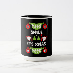Dental Doctor Xmas Two-Tone Coffee Mug
