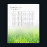 Dental Elegant Fresh Green Grass Flyer<br><div class="desc">Elegant Fresh Green Grass Flyers.</div>