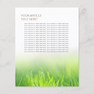 Dental Elegant Fresh Green Grass Flyer