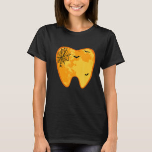 Dental Halloween Tooth Spooky Dentist Costume T-Shirt