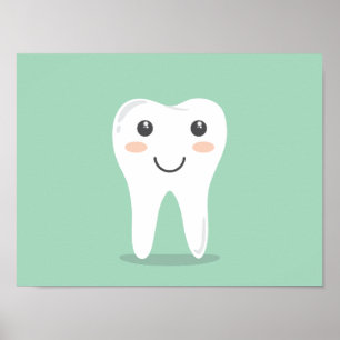 Dental Hygiene- happy tooth Poster