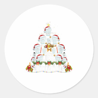 Dental Hygiene Oh Dentistree Tooth Xmas Classic Round Sticker