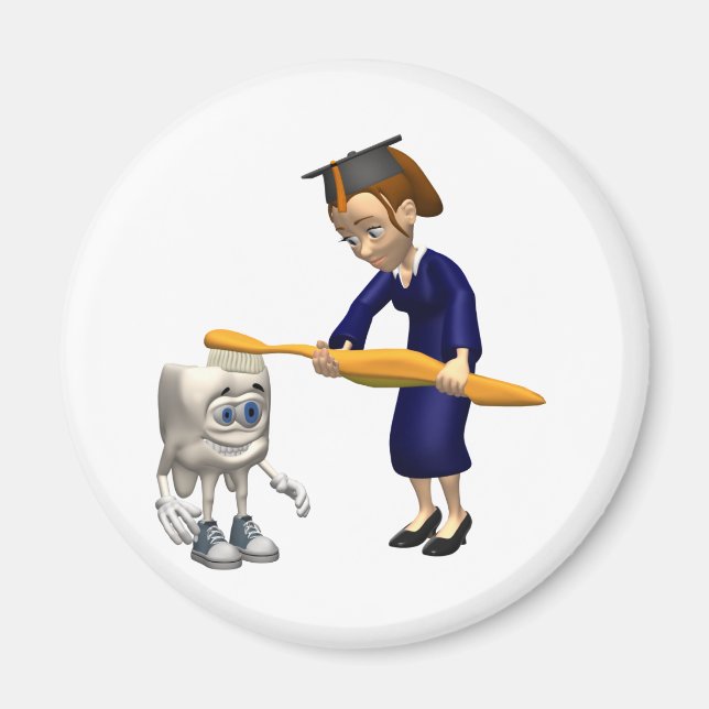 Dental Hygiene or Dentist Graduation Gifts Magnet (Front)