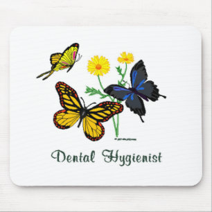 Dental Hygienist Butterflies Mouse Pad