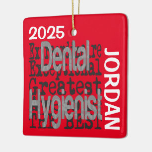 Dental Hygienist Extraordinaire CUSTOM Ceramic Ornament