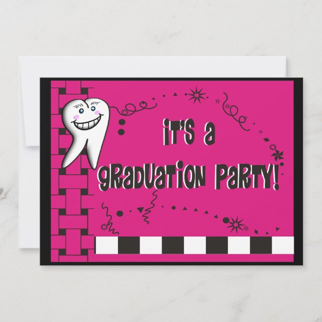 Dental Hygienist Graduation Invitations (Front)