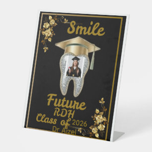 Dental Hygienist Graduation Photo Booth Sign   Bla