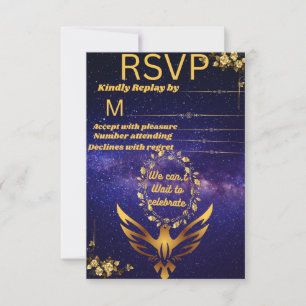 Dental Hygienist Graduation RSVP Card navyblue