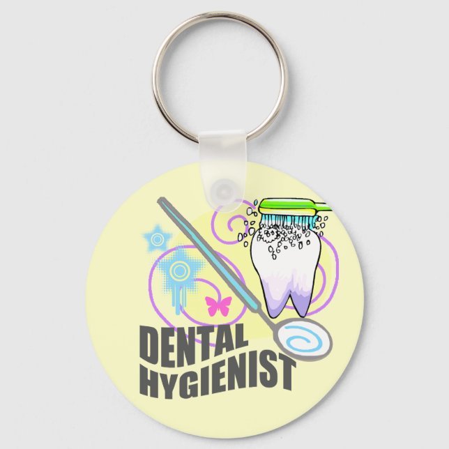 Dental Hygienist Key Ring (Front)