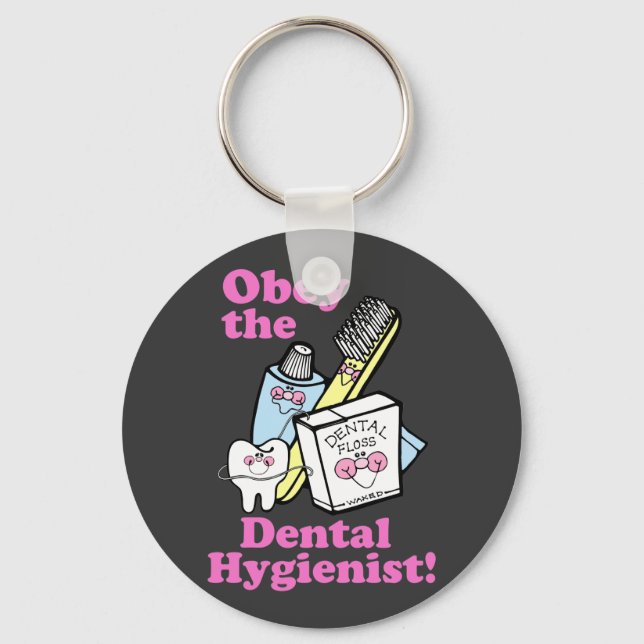 Dental Hygienist Key Ring (Front)