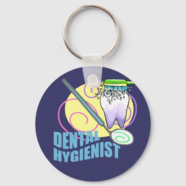 Dental Hygienist Key Ring (Front)