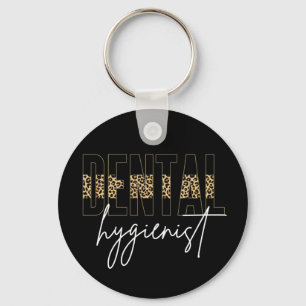 Dental Hygienist   RDH Cheetah print gifts Key Ring
