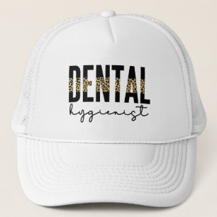Dental Hygienist RDH Dentist Cheetah print gifts Trucker Hat