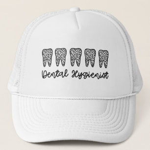 Dental Hygienist   RDH Dentist leopard teeth gifts Trucker Hat