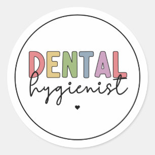 Dental Hygienist RDH Registered Dental Hygienist Classic Round Sticker