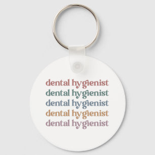 Dental Hygienist Retro   RDH Dentist Dental gifts Key Ring