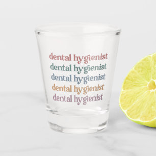 Dental Hygienist Retro RDH Dentist Dental gifts Shot Glass