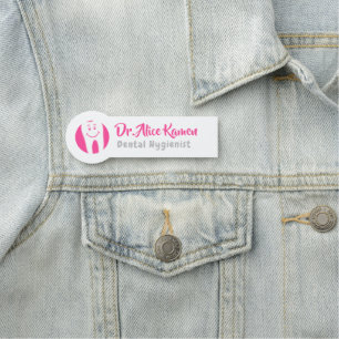 Dental Hygienist   Smile Tooth Name Tag