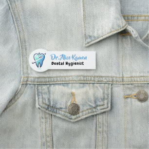 Dental Hygienist   Smile Tooth Name Tag