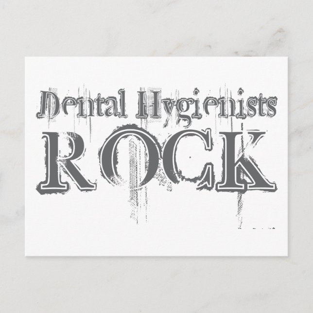 Dental Hygienists Rock Postcard (Front)