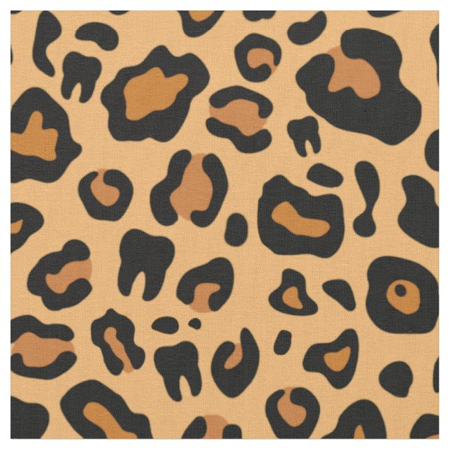 Dental leopard print fabric (Close Up)