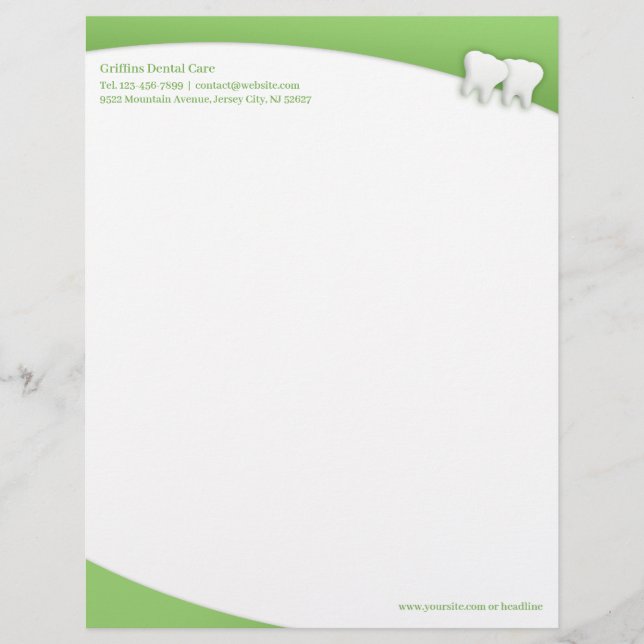 Dental Letterhead Template (Front)