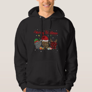 Dental Merry Christmas Santa Hat Pajama Funny Dent Hoodie