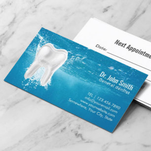 Dental Office Clean Teeth Dentist Appointment Card