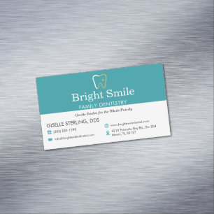 Dental Office Dentistry  Magnetic Business Card