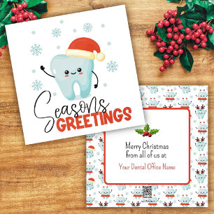 Dental Office Flat Holiday Card